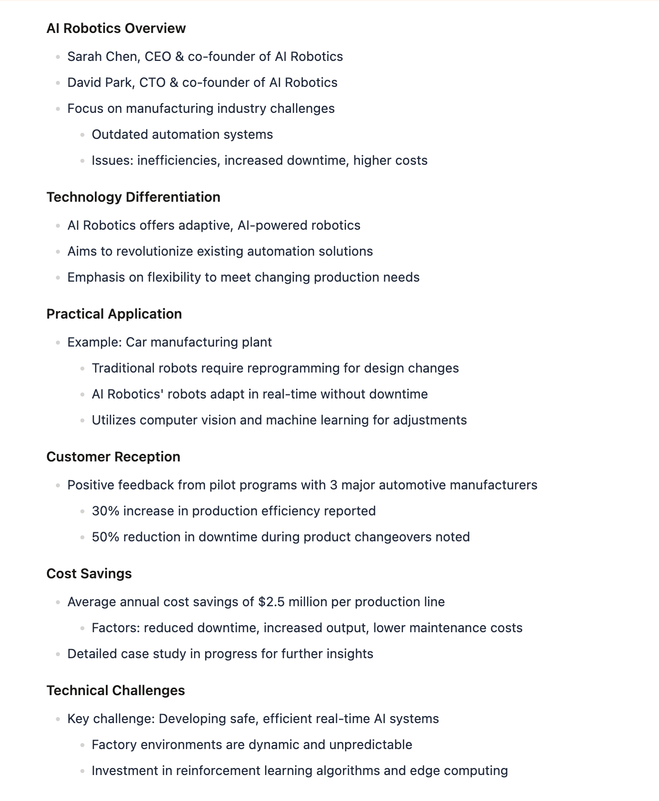 Full meeting minutes