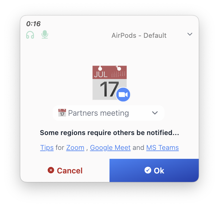 Quill autostart with calendar integration